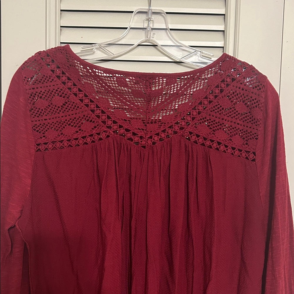 Lucky Brand 3/4 Sleeve Blouse - Picture 7 of 8